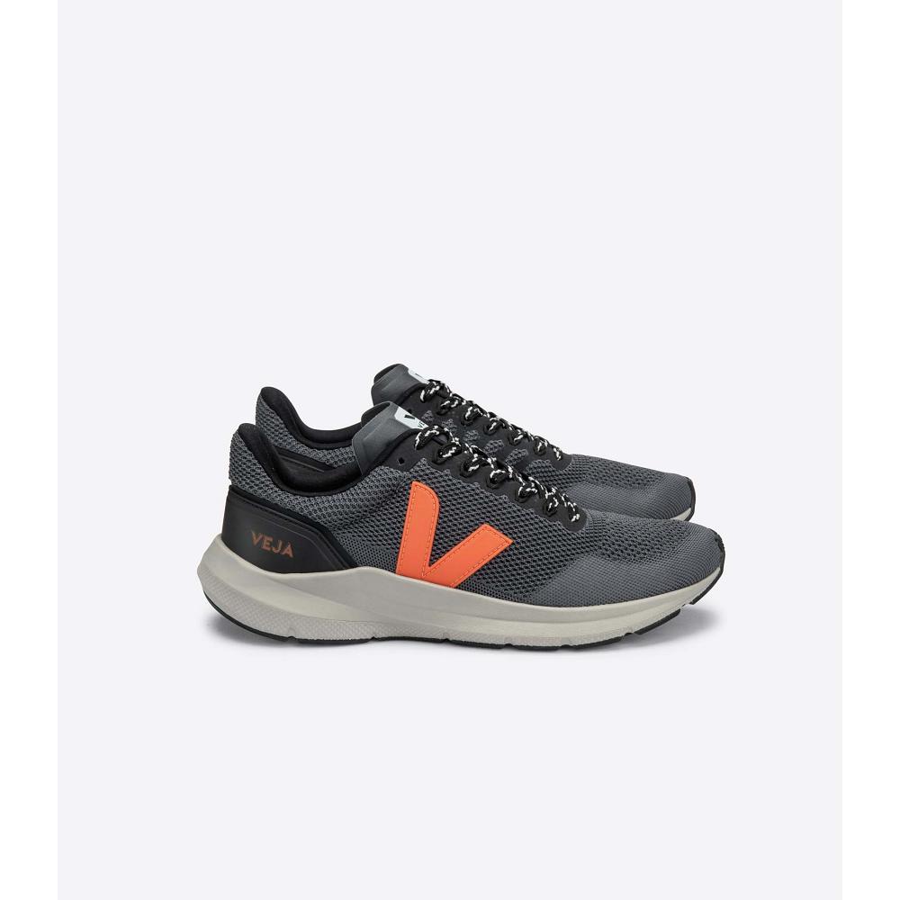 παπουτσια για τρεξιμο ανδρικα Veja MARLIN LT V KNIT Orange/Black | GR 148XYU